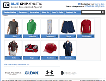 Tablet Screenshot of bluechipathletic.com